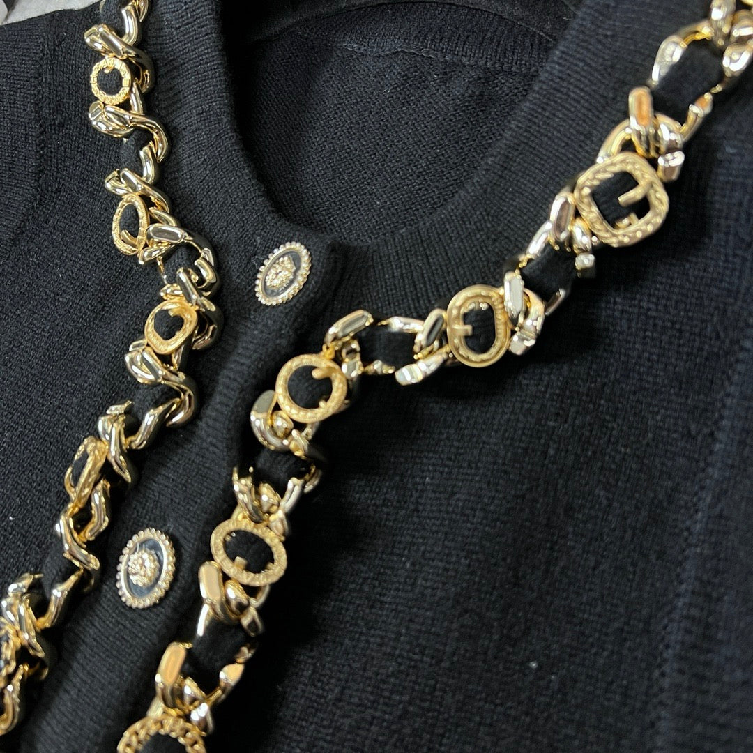 CNL chain knitted vest 0724080604