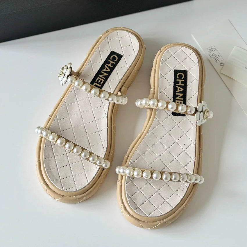 Fashion and versatile pearl sandals 1024052319