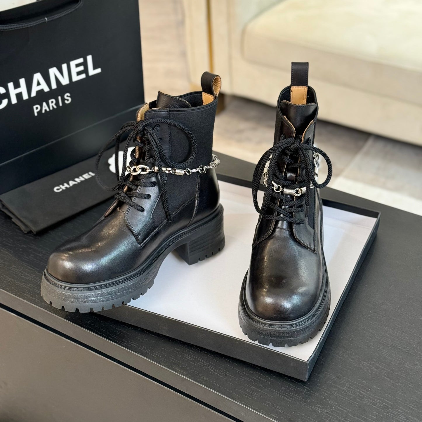 CNL letter buckle Martin boots 0724121102