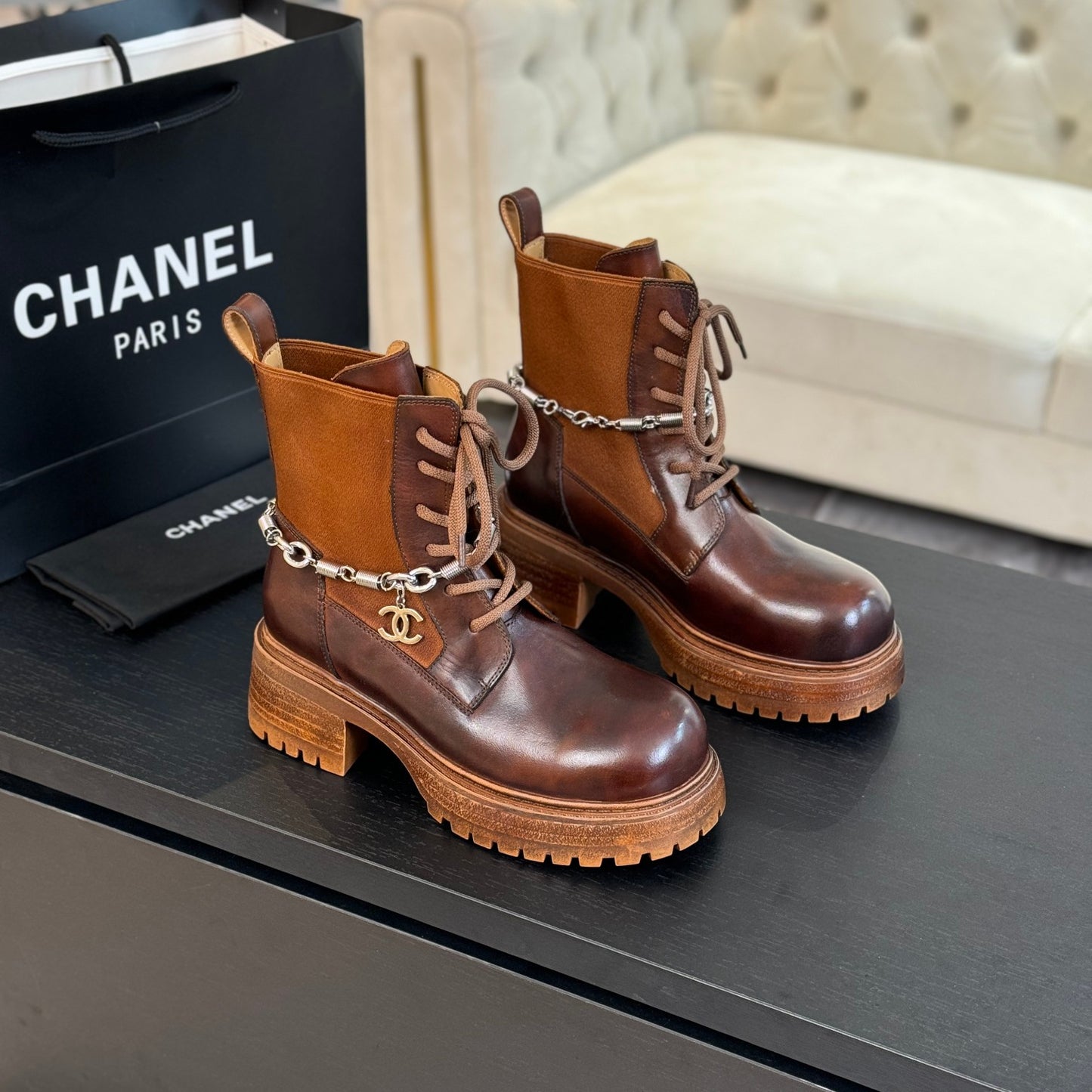 CNL letter buckle Martin boots 0724121102