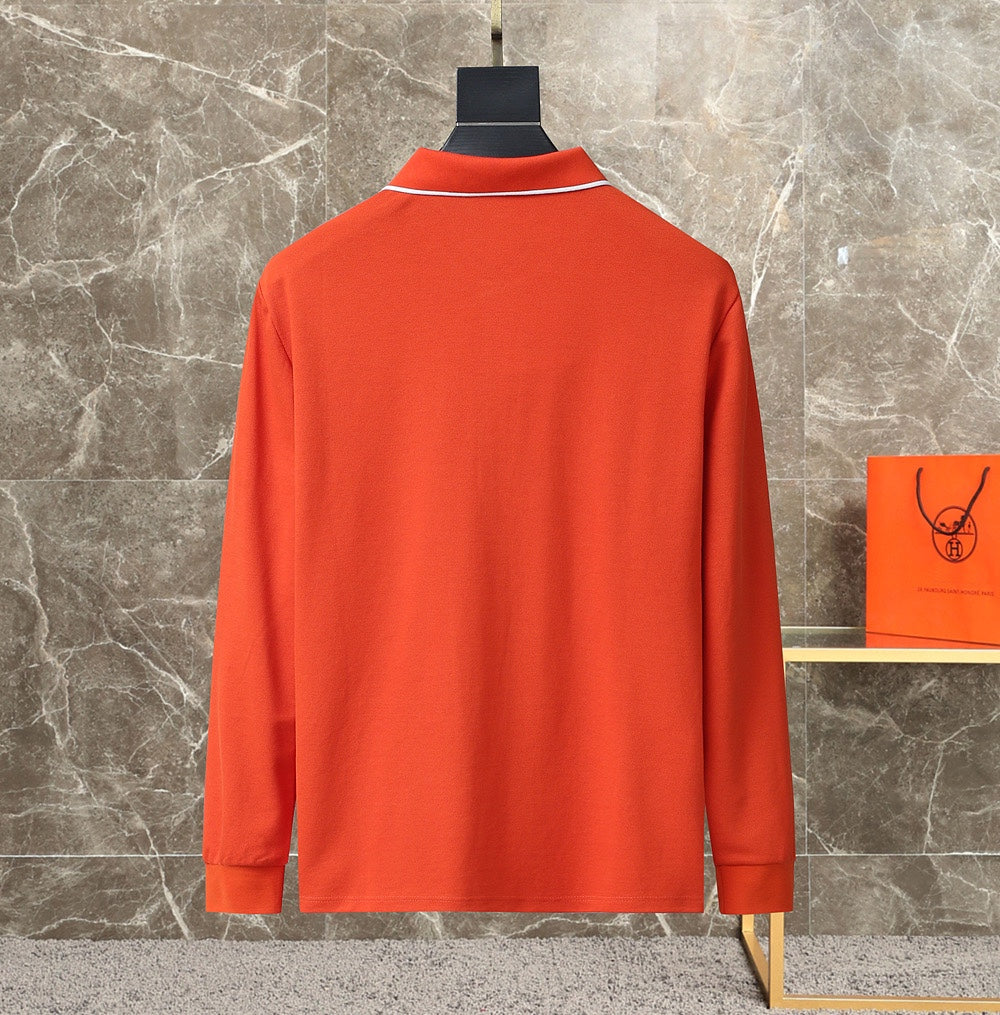 HMS fashion men's stand collar polo long sleeve 0725092903