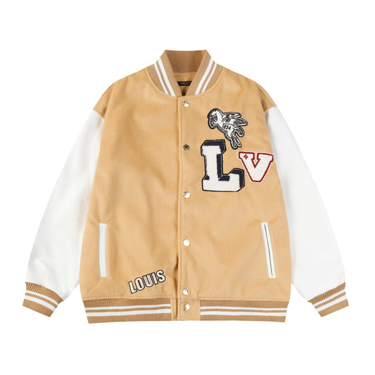 New Versatile Towel-Embroidered Baseball Jacket 1025092511