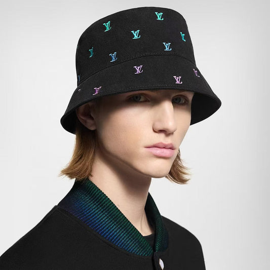 Double-sided embroidered fisherman's cap 1025092507