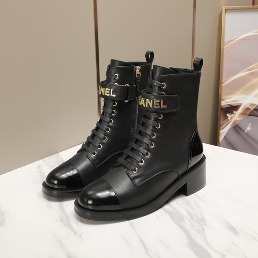 CNL cowhide short boots Martin boots 0724101704