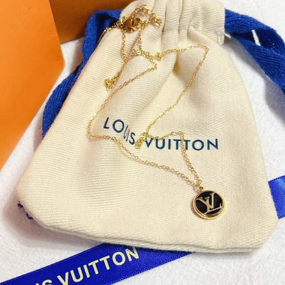 Titanium Steel L-Shaped Necklace 1025092219