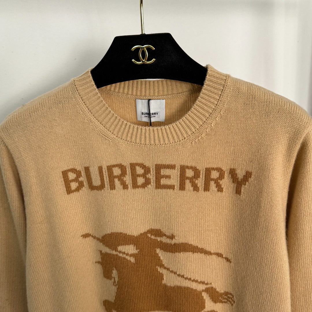 Warhorse Knight Hooded Long-Sleeve Wool Knit Sweater 1025092321