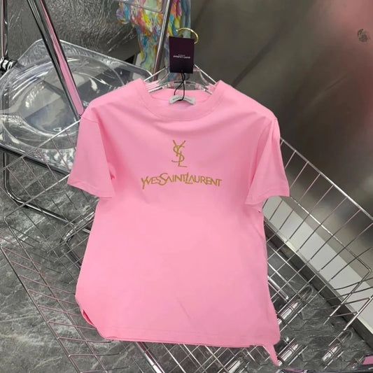 Trendy New High-end Printed Short Sleeve Loose Large Size Fashion Explosions Men's And Women's 1024031110