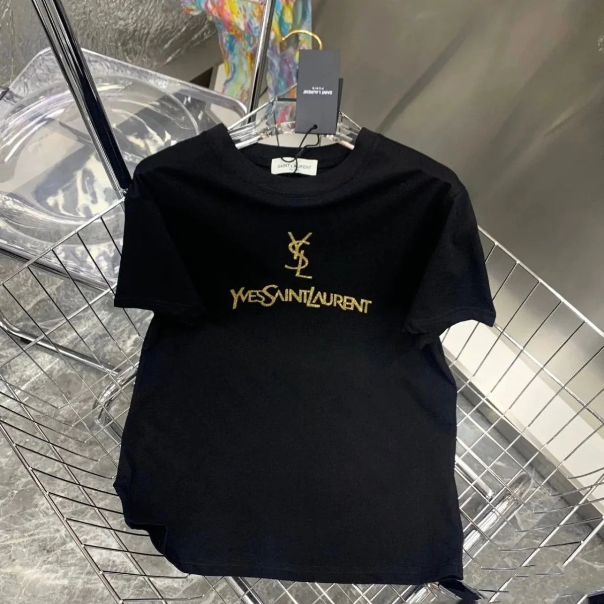 Trendy New High-end Printed Short Sleeve Loose Large Size Fashion Explosions Men's And Women's 1024031110