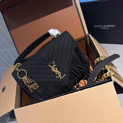 Fashion and versatile retro tassel crossbody bag 1023121324