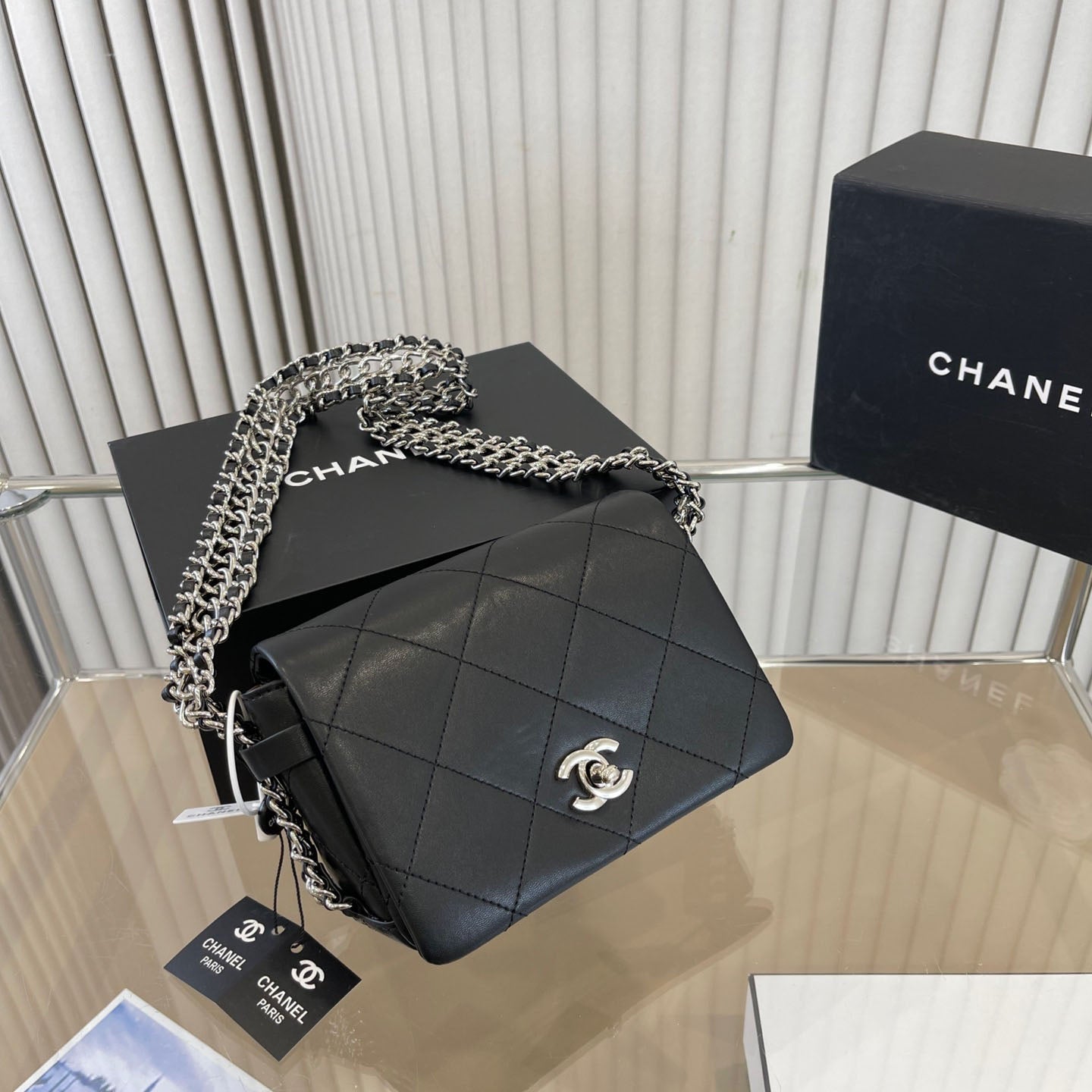 Black Luxury Design Chain Bag WLFBG23021721