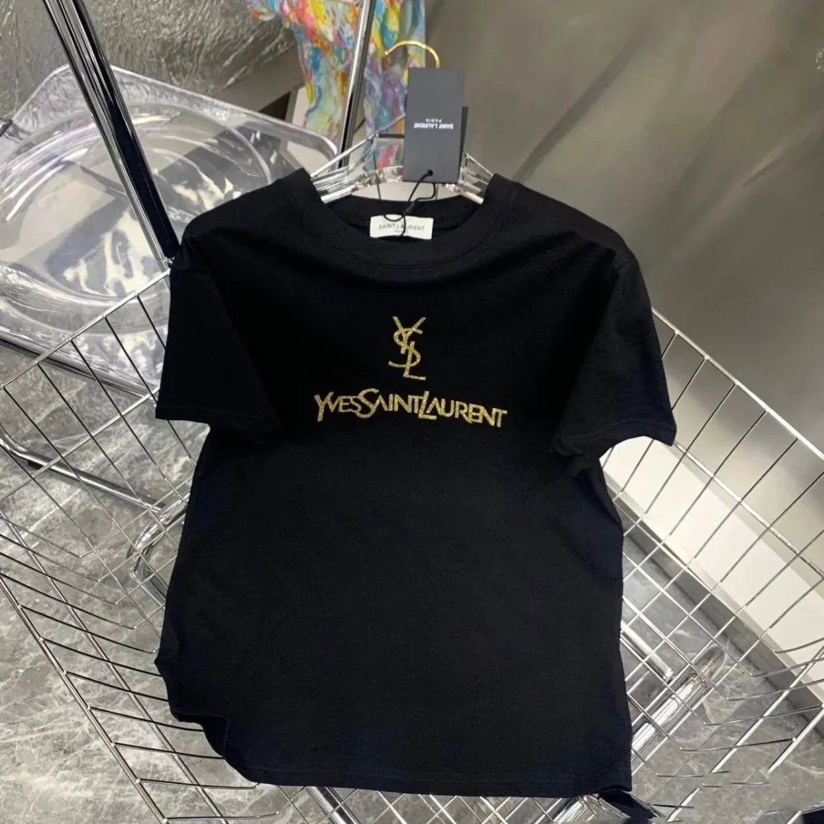 Trendy New High-end Printed Short Sleeve Loose Large Size Fashion Explosions Men's And Women's 1024031110
