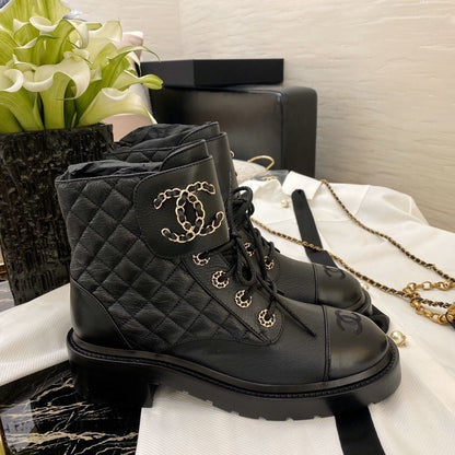 New Versatile Lace Up Small Leather Boots 1023121313