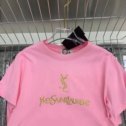 Trendy New High-end Printed Short Sleeve Loose Large Size Fashion Explosions Men's And Women's 1024031110