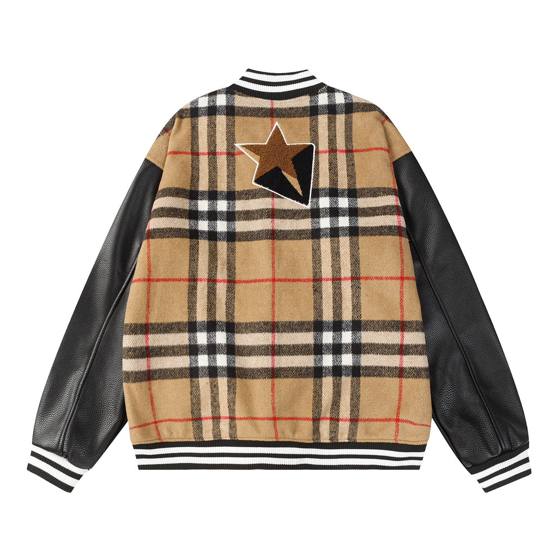 New Versatile Towel-Embroidered Baseball Jacket 1025092510