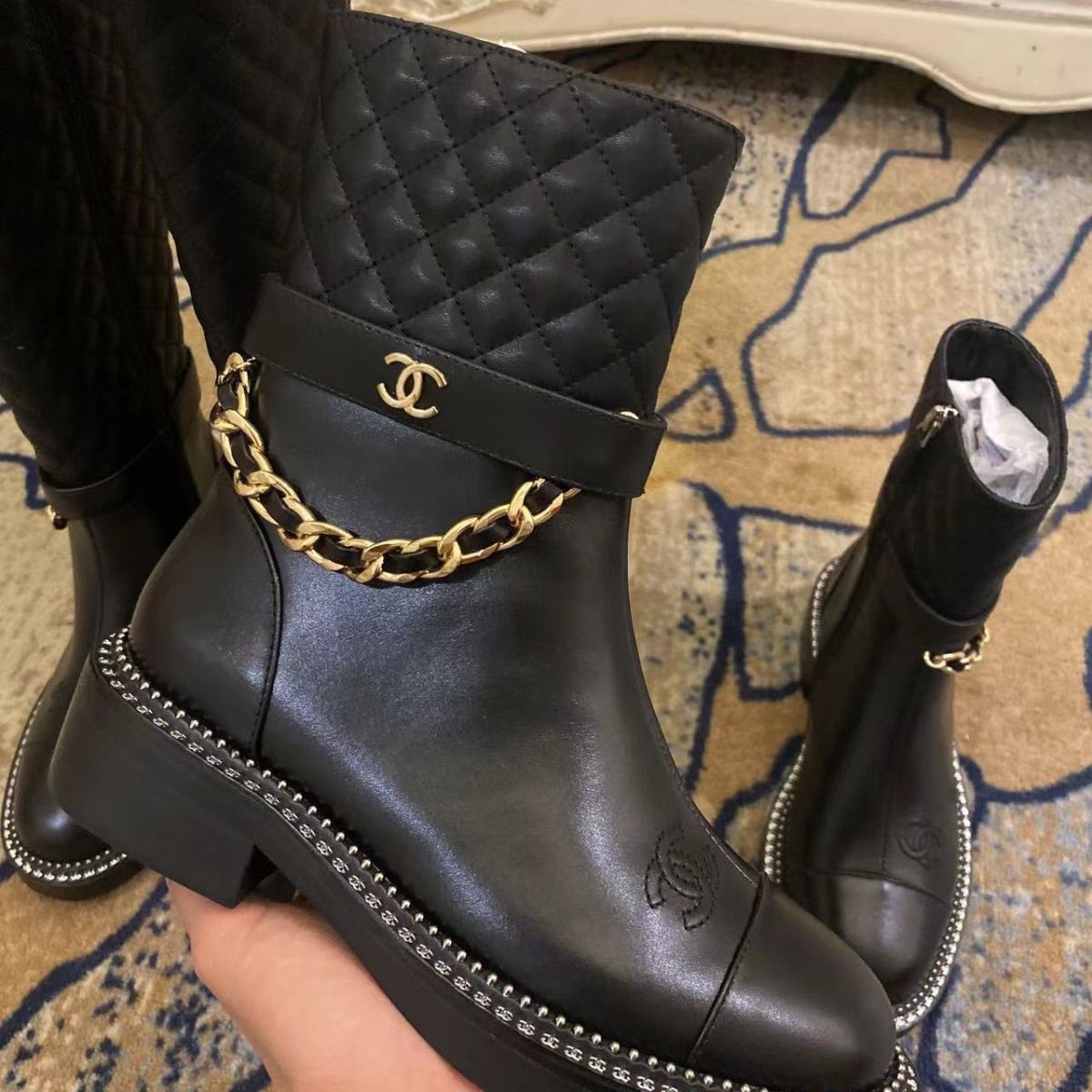 Woemn Classic Chain Martin boots 900092701