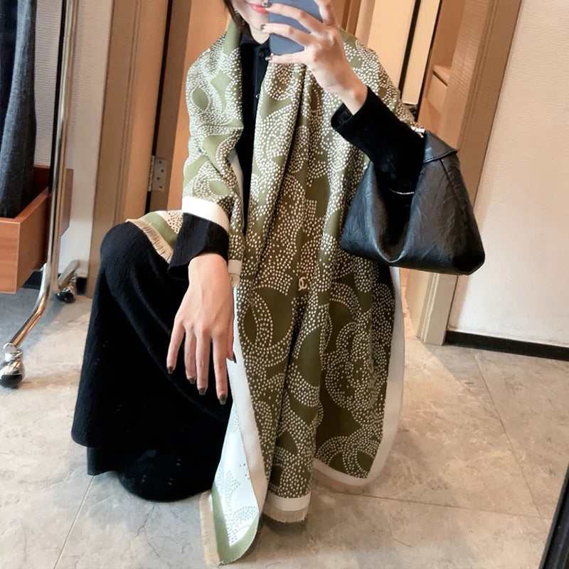 Fashion double-sided cashmere scarf 1024093005