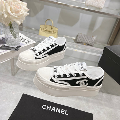 CH New Platform Canvas Biscuit Shoes fb04240909028