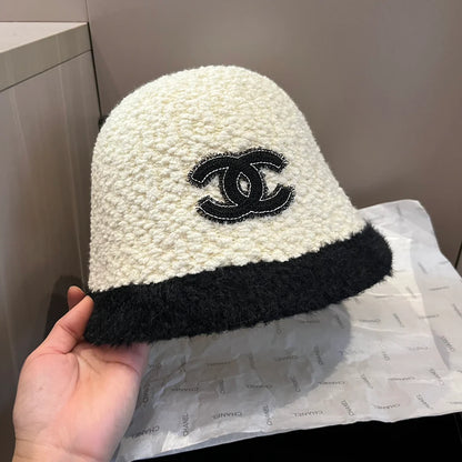Fashion and versatile lamb wool fisherman cap 1024101807