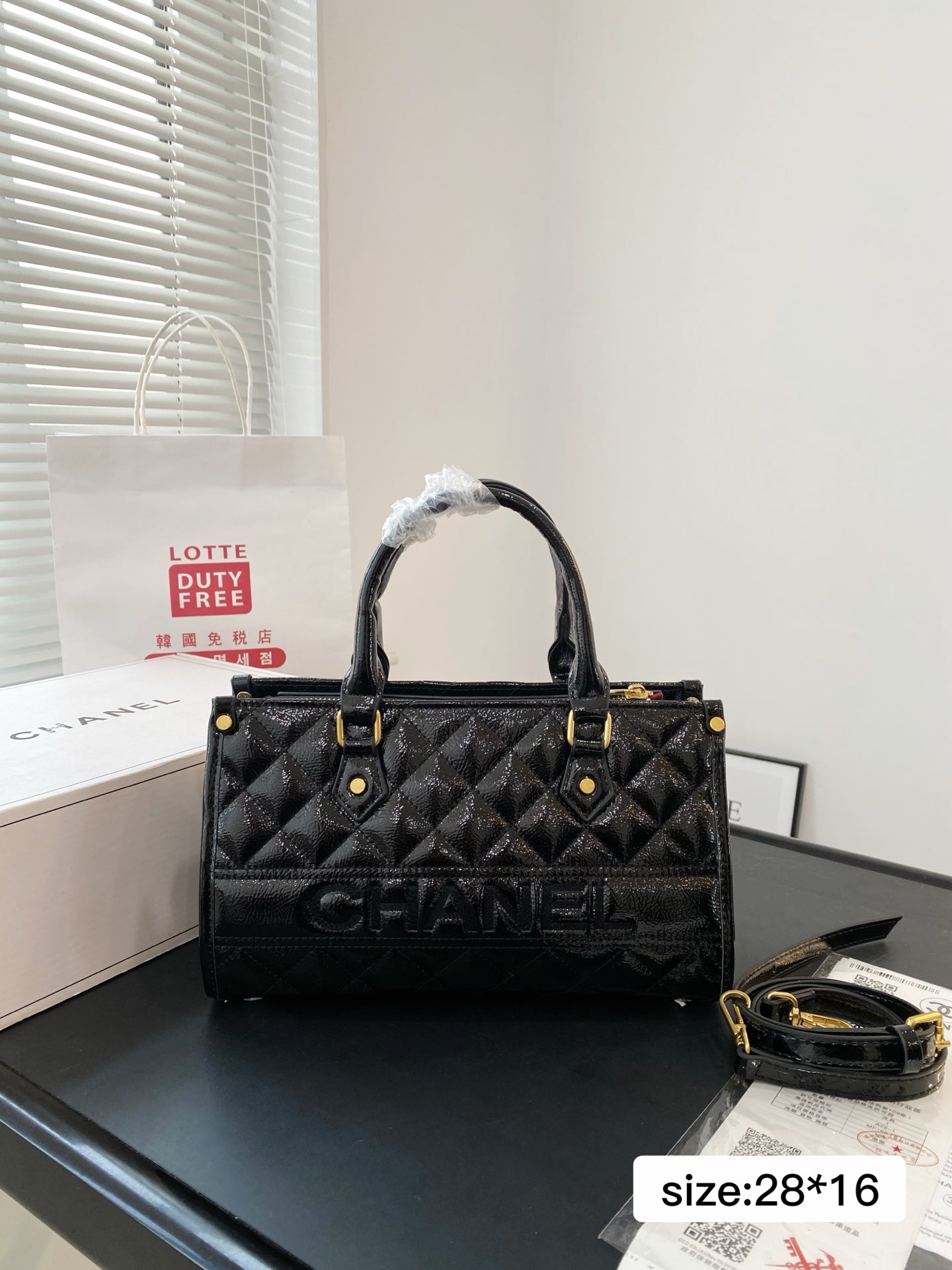 CNL Fashion Patent Leather Tote Bag 0725031109