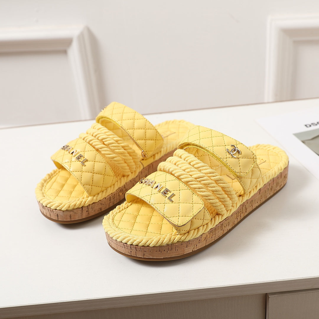 CNL knotted diamond thick-soled slippers 0724060602