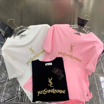 Trendy New High-end Printed Short Sleeve Loose Large Size Fashion Explosions Men's And Women's 1024031110