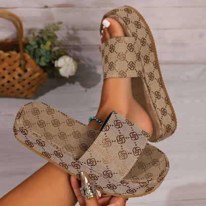 Women's Summer Fashion Trend Lightweight Platform for Slippers 1025073103
