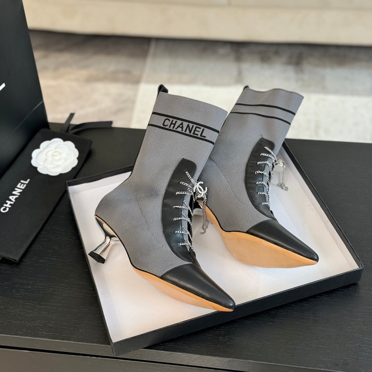 CNL25ss new fashionable sock boots 0725090806