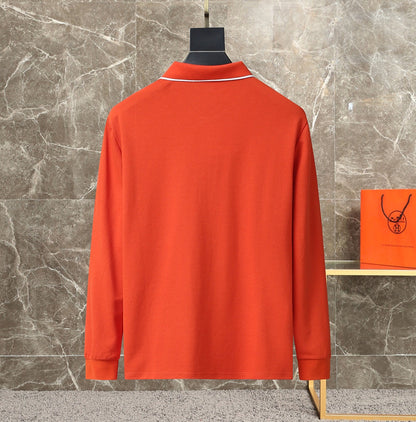 HMS fashion men's stand collar polo long sleeve 0725092903