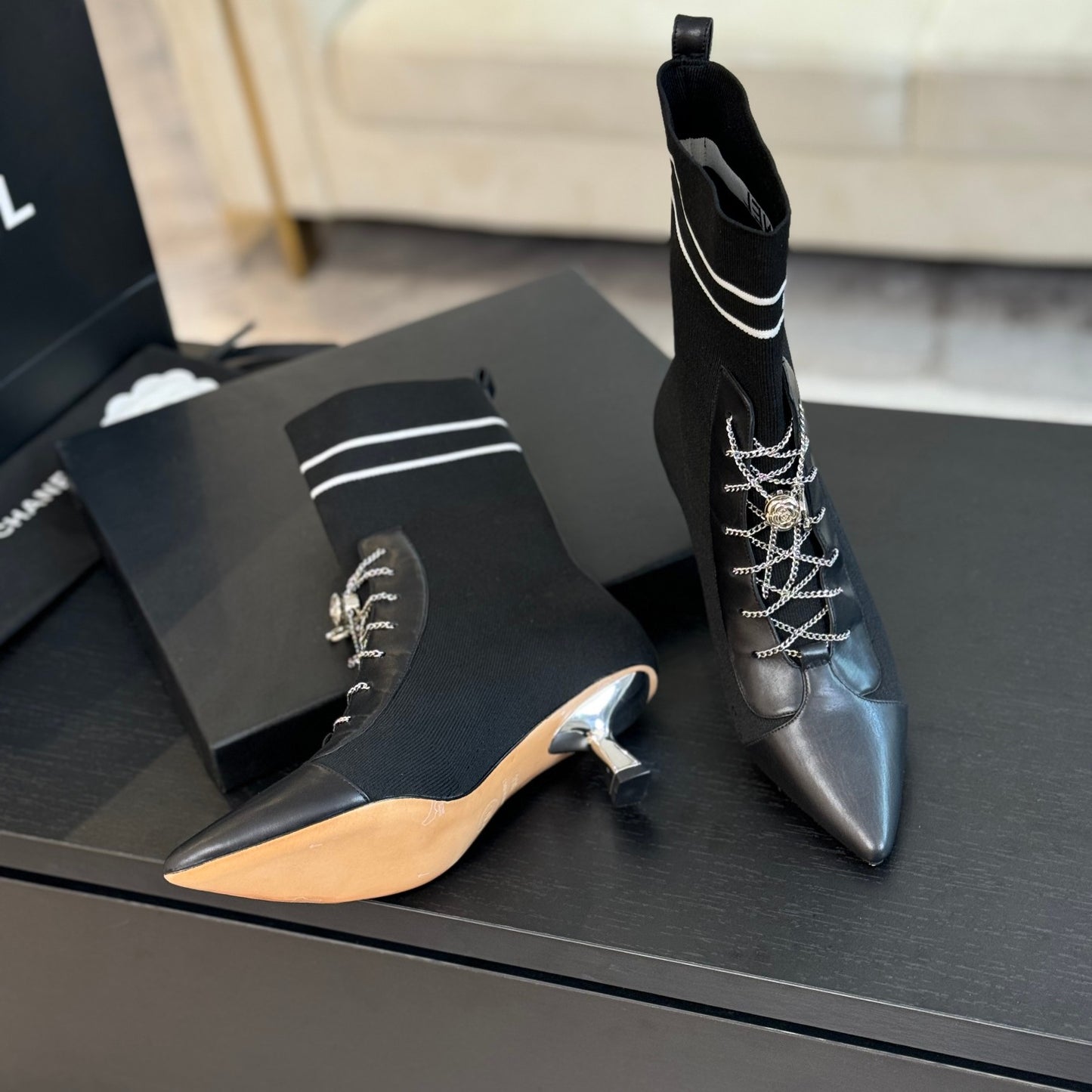 CNL25ss new fashionable sock boots 0725090806